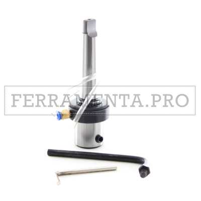 ADATTATORE per TRAPANO a COLONNA da CONO MORSE CM 3 a WELDON 19 LUBRIFICATO