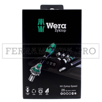 KIT CRICCHETTO CRICCO e BUSSOLE WERA PROFESSIONALE per FAI DA TE OFFICINA 