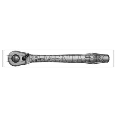 WERA 8004 A CHIAVE a CRICCHETTO ZYKLOP METAL con LEVA INVERSIONE ATTACCO 1/4