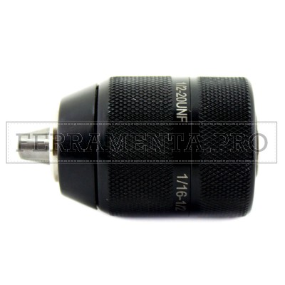 MANDRINO AUTOSERRANTE PROFESSIONALE in METALLO per TRAPANO ROTOPERCUSSIONE