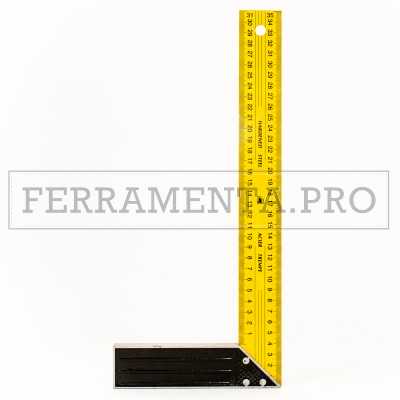 SQUADRA AD ANGOLO per FALEGNAME in ACCIAIO con BASE ALLUMINIO MISURARE LIVELLARE