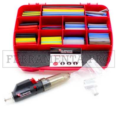 KIT GUAINE TERMORESTRINGENTI ELEMATIC ET 301 ASSORTIBOX in VALIGETTA VARI COLORI E DIMENSIONI