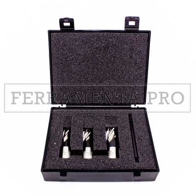 KIT FRESE CAROTATRICI in ACCIAIO M2 HSS WELDON per TRAPANO MAGNETICO CALAMITA