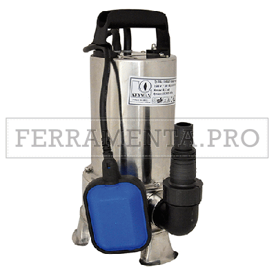 ELETTROPOMPA SOMMERGIBILE INOX 1100 watt - 15000 litri/h - hp 1,5