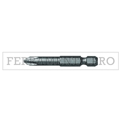 INSERTO LUNGO a CROCE PH con ATTACCO ESAGONALE 1/4 per VITI AVVITATORE TRAPANO