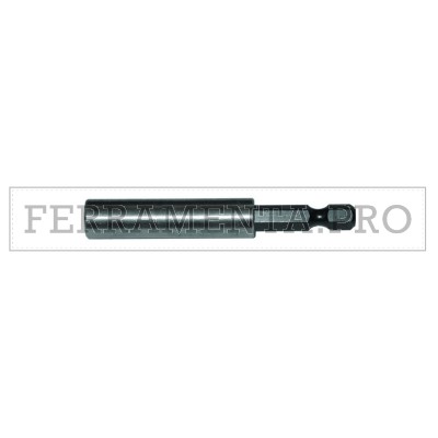 PROLUNGA 75mm PORTA INSERTI da 1/4 MAGNETICO in ACCIAIO per TRAPANO AVVITATORE