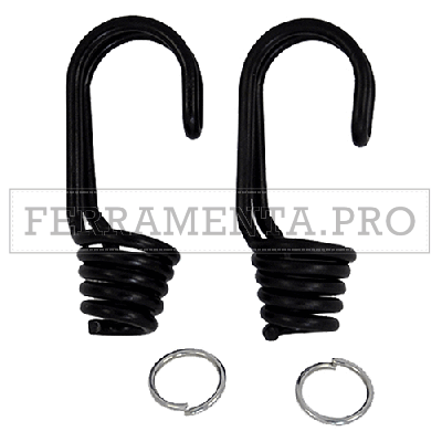 GANCIO METALLICO PER MOLLA ELASTICA pz. 2
