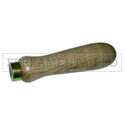 MANICO IMPUGNATURA in LEGNO DURO con GHIERA OTTONATA per LIMA RASPA FERRO