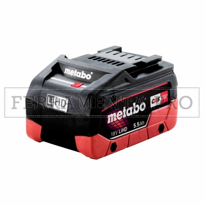 METABO BATTERIA Li-HD 18 V - 5,5 Ah RICAMBIO ELETTROUTENSILI COMPATIBILE CAS 18V