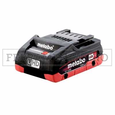 METABO BATTERIA Li-HD 18 V - 4,0 Ah RICAMBIO ELETTROUTENSILI COMPATIBILE CAS 18V