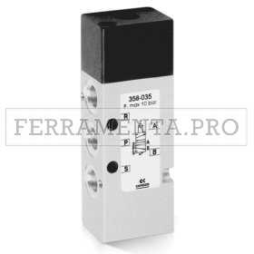 Camozzi 358-035 - Valvola 5/2 vie attacchi da G1/8 o G1/4, monostabile