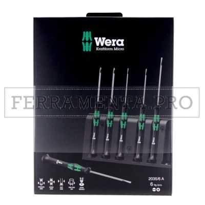 KIT CACCIAVITI GIRAVITI KRAFTFORM MICRO WERA PROFESSIONALE per CELLULARI SMARTPHONE ELETTRICISTA ELETTRONICA