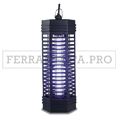 INSETTICIDA ELETTRICO a LANTERNA LAMPADA 4 W da SOFFITTO ZANZARE MOSCHE ESTERNO