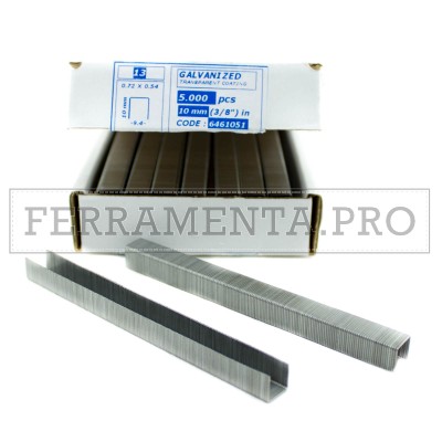 GRAFFETTE PUNTI METALLICI L. 10,6 mm VARIE ALTEZZE per GRAFFATRICI MANUALI LEVA