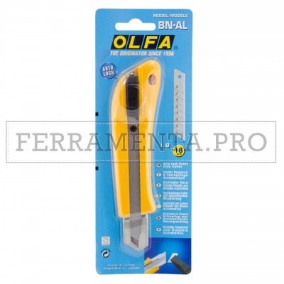 TAGLIERINO CUTTER LAMA 18 MM ALTA RESISTENZA OLFA per CARTA CARTONE EDILIZIA