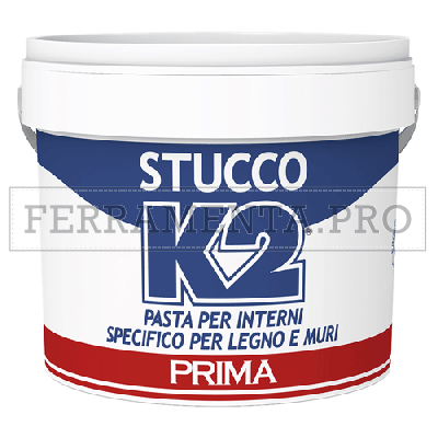STUCCO BIANCO IN PASTA K2 per MOBILI INFISSI MURO Kg. 1 VERNICIABILE