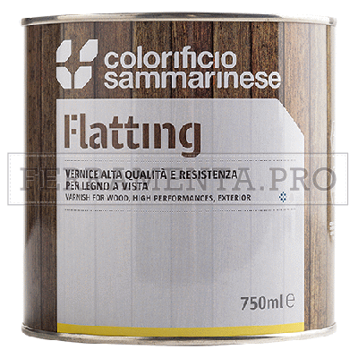 VERNICE SINTETICA FLATTING TRASPARENTE per LEGNO ESTERNO Lt. 0,375