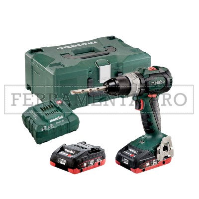 SB 18 LT BL TRAPANO-AVVITATORE A PERCUSSIONE + 2 BATTERIE 4 Ah LiHD + METALOC