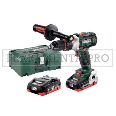 METABO TRAPANO PERCUSSIONE SB 18 LTX BL IMPULS + 2 BATTERIE 4 Ah LiHD+ METALOC