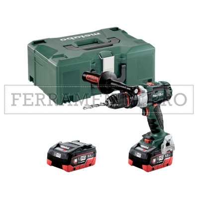 METABO TRAPANO PERCUSSIONE SB 18 LTX BL IMPULS + 2 BATTERIE 5,5 Ah LiHD+ METALOC