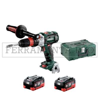 METABO GB 18 LTX BL Q I MASCHIATRICE con 2 BATTERIE 5,5 Ah LiHD in METALOC