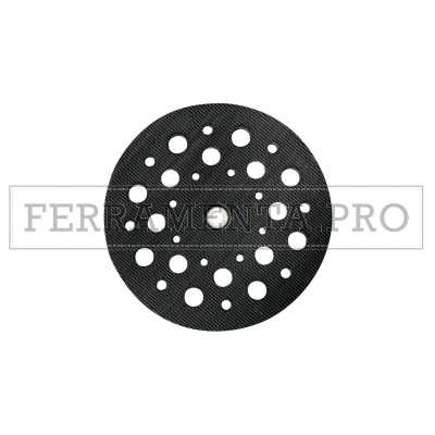 PLATORELLO VELCRATO MULTIFORO 125 mm RICAMBIO ORIGINALE METABO per SXE 3125