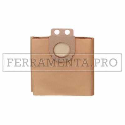 5 SACCHETTI FILTRANTI METABO IN CARTA 20L per ASPIRATORE AS 1200 ASA 1201 AS 20L