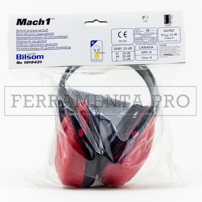 CUFFIA PROTETTIVA ANTIRUMORE PROFESSIONALE 18dB - BILSOM Mach1