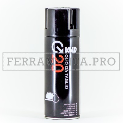 OLIO DA TAGLIO SPRAY 400ml LUBRIFICANTE per FILETTATURA MASCHIATURA VMD20