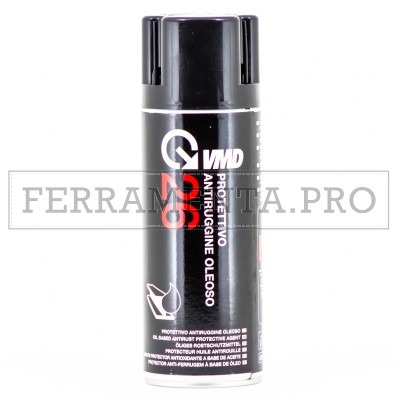 PROTETTIVO ANTIRUGGINE OLEOSO 400ml PER TUTTI I METALLI GREZZI LAVORATI CROMATI VMD26