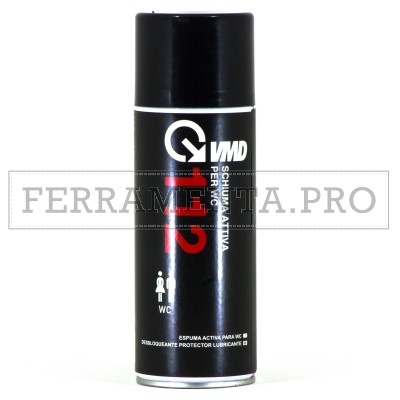 SCHIUMA ATTIVA SPRAY per WC 400ml RIMUOV RESIDUI ORGANICI BATTERI VMD112