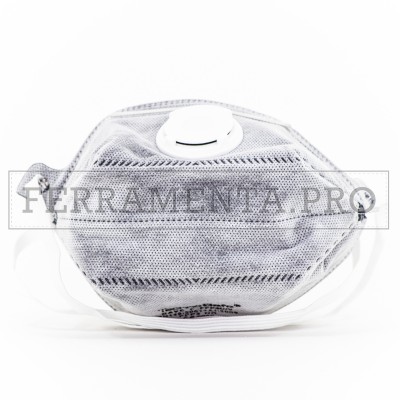 MASCHERINA FACCIALE FILTRANTE MONOUSO FFP3CV pieghevole ai carboni attivi con valvola FFP3 C V