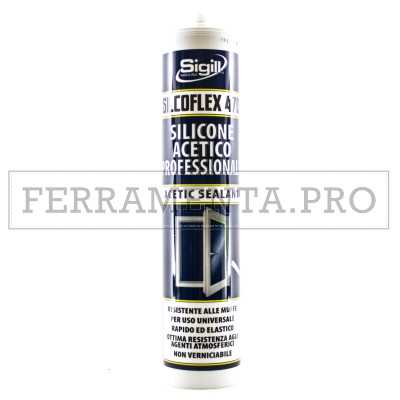 SILICONE ACETICO UNIVERSALE Sigill Silcoflex 470 280ml