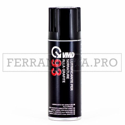LUBRIFICANTE SPRAY ALLA GRAFITE PER SERRATURE VMD93 200ml