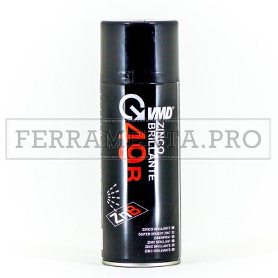 ZINCO BRILLANTE SPRAY 400ml ZINCANTE A FREDDO PROTETTIVO E RESISTENTE VMD49BR