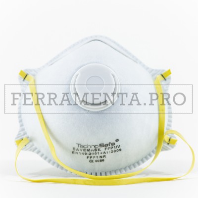 MASCHERINA FACCIALE FILTRANTE MONOUSO FFP1V a conchiglia con valvola FFP1 V