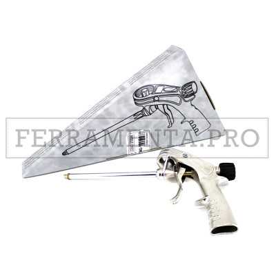 PISTOLA PER SCHIUMA POLIURETANICA PROFESSIONALE ALTA RESISTENZA ROBUSTA IN ACCIAIO