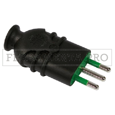 SPINA ALTA RESISTENZA HI-PRO 2P+T 16A - colore nero