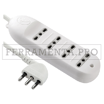 MULTIPRESA 4 uscite - bianca