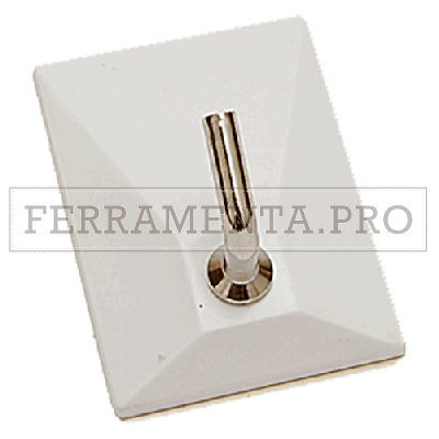 APPENDITUTTO ADESIVO SQUADRATO NEW 1 posto - colore bianco