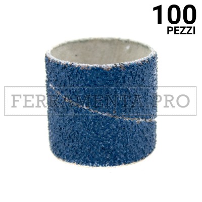 100 pezzi ANELLO ARZ ZIRCONIO 30x30mm G 40 ANELLO ABRASIVO RINFORZATO ALLO ZIRCONIO per RULLO FINITURA SBAVATURA SMUSSATURA METALLI