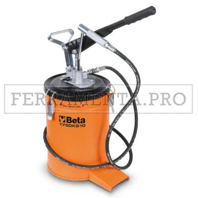 BETA 1750KG10 - Ingrassatore a leva da 10 kg  con tubo ad alta pressione da 2 m.
