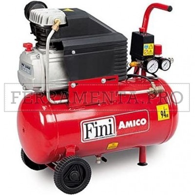 COMPRESSORE FINI LUBRIFICATO LT.25 HP.2 FCCC404FMN422 AMICO 25/2400-2M