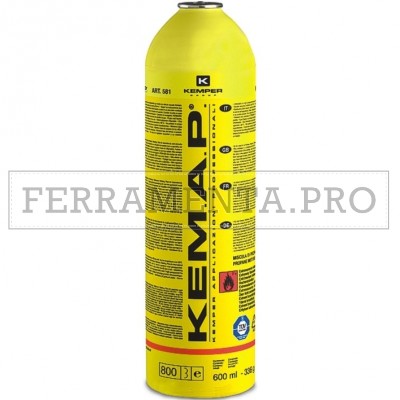 BOMBOLA GAS KEMAP MISCELA GAS COMBUSTIBI LI 410ml / 250g - Art 581