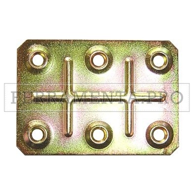 PIASTRE MINUTEX DI GIUNZIONE 6 FORI FZT MM.70X50 PZ.100 642