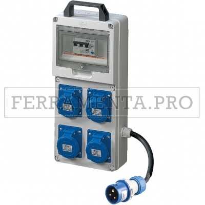 QUADRI ELETTRICI CABLATI ASC 4 PRESE BLU 16A 2P+T IP65 EC6902313