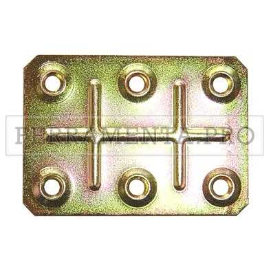 PIASTRE MINUTEX DI GIUNZIONE 6 FORI FZT MM.70X50 PZ.100 642