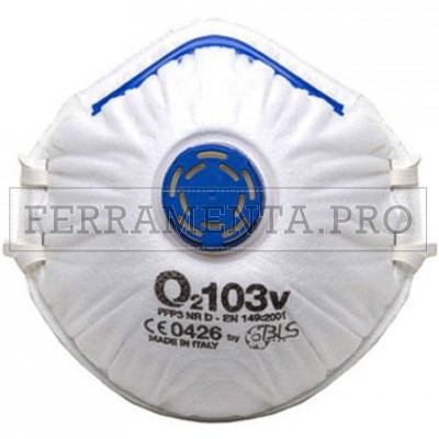 MASCHERINE FACCIALI BLS con VALVOLA FFP3 -CONF.DA 10 PZ.- BLS103V 8006182