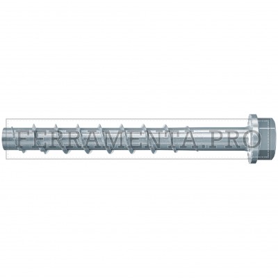 Viti per calcestruzzo ad alte prestazioni in acciaio zincato FBS II 12x130 70/55/30 US - Confezione da 20