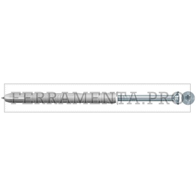 Tassello prolungato in nylon per serramenti con vite premontata T.S.P. con impronta Torx FUR 10X100 T - Confezione da 50